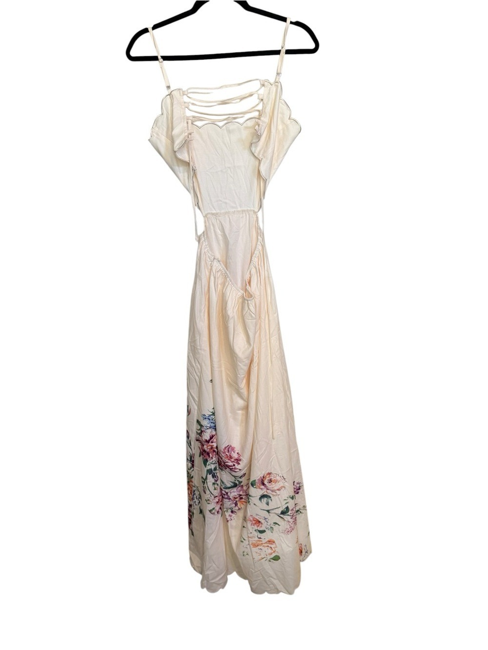 Commense Floral Print Lace-Up Back Sleeveless Dress - Picture 7 of 13
